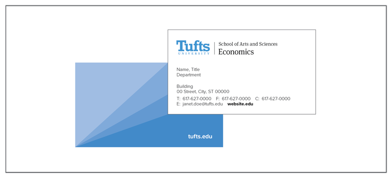 School of Arts and Sciences - Economics business card