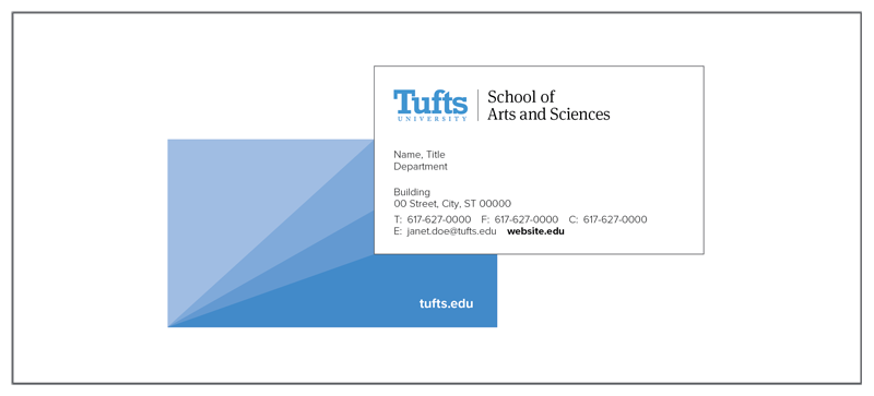 School of Arts and Sciences Business Card